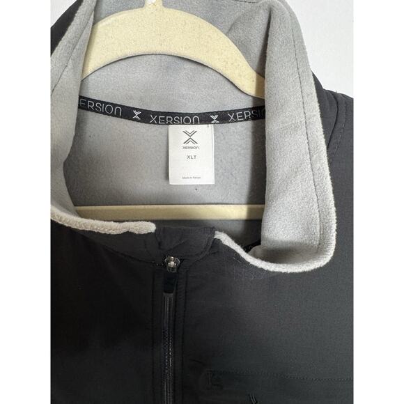 Xersion Big & Tall Mock Neck Fleece Vest Black Gray XLT Layering Piece NSYNC - Picture 5 of 13